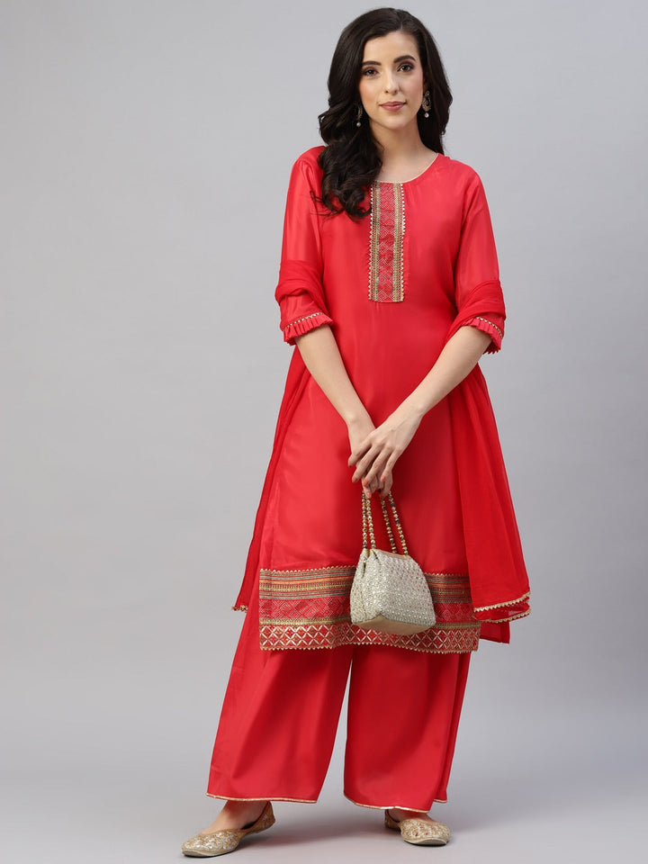 Resham Embroidered & Swaraoski Embellish Unstitched & Sequence Dupatta