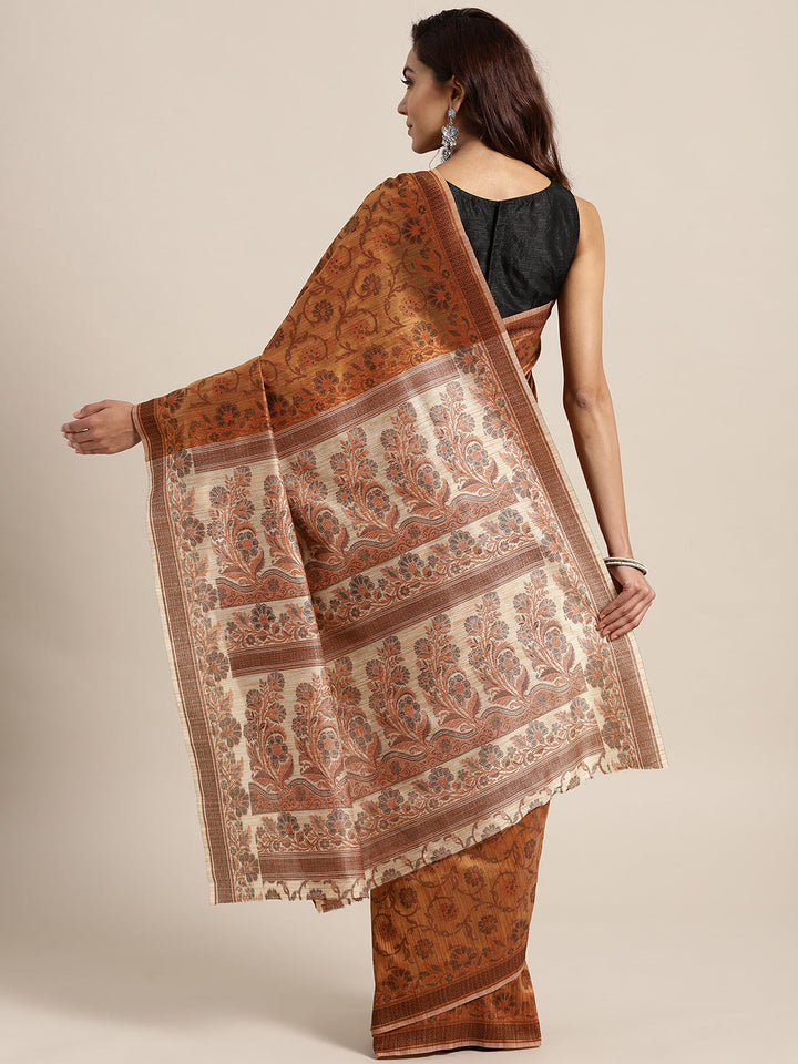 Resham Woven Banarasi Saree with Intricate Floral Pattern