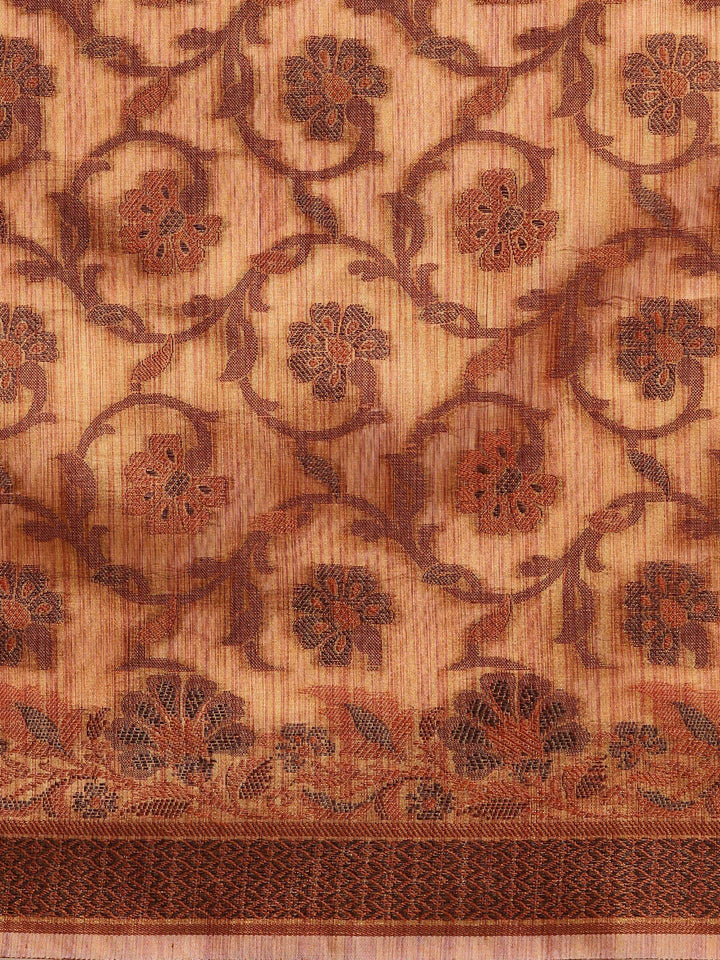 Resham Woven Banarasi Saree with Intricate Floral Pattern