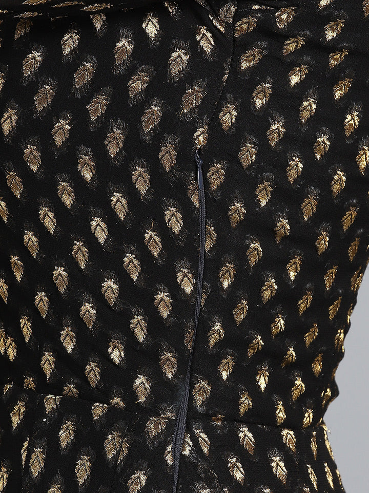 Khaddi Georgette Woven Suit with Embroidered Dupatta