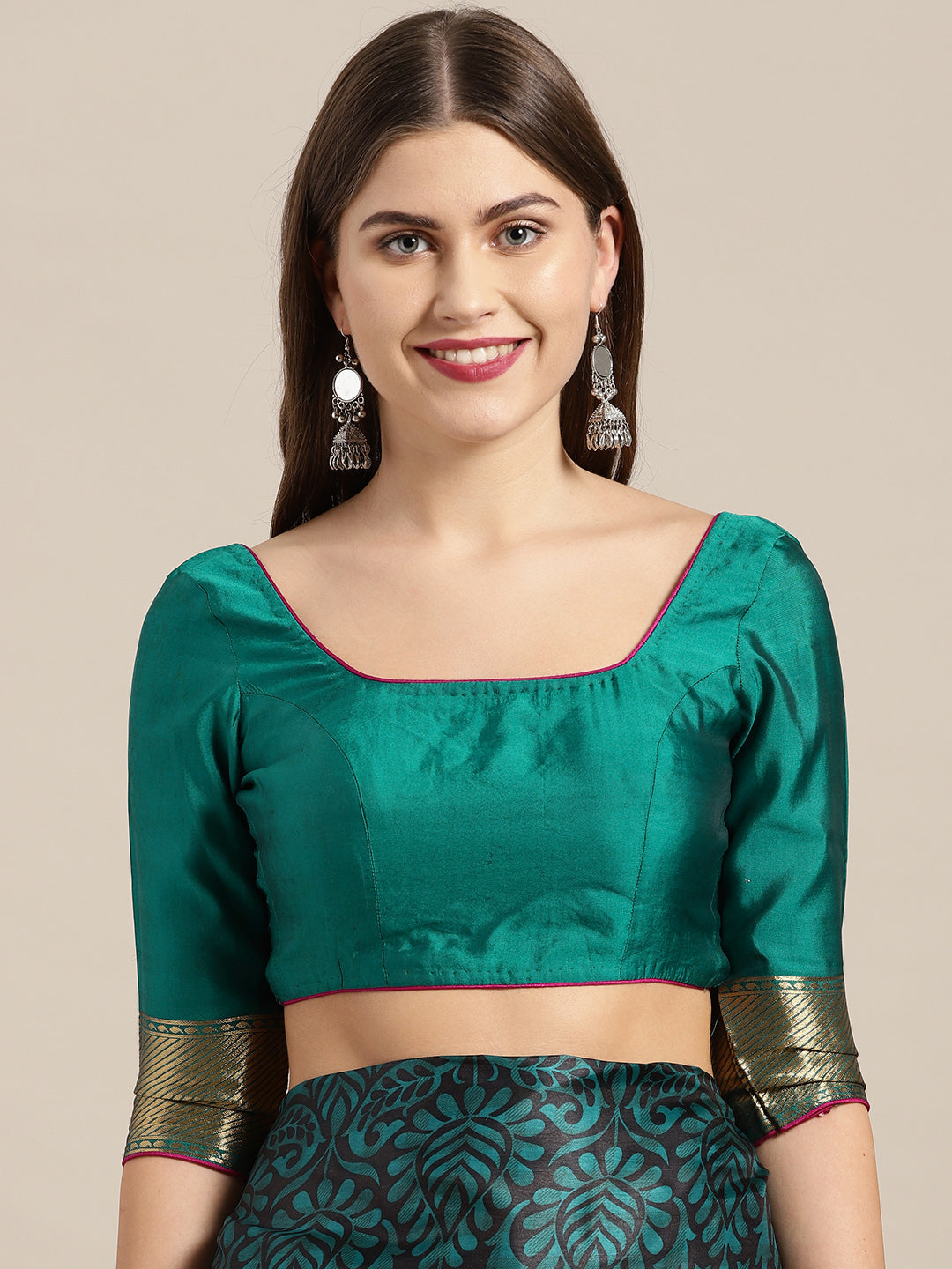 Tribal Inspired Printed Bhagalpuri Saree with Animal, Human Figures