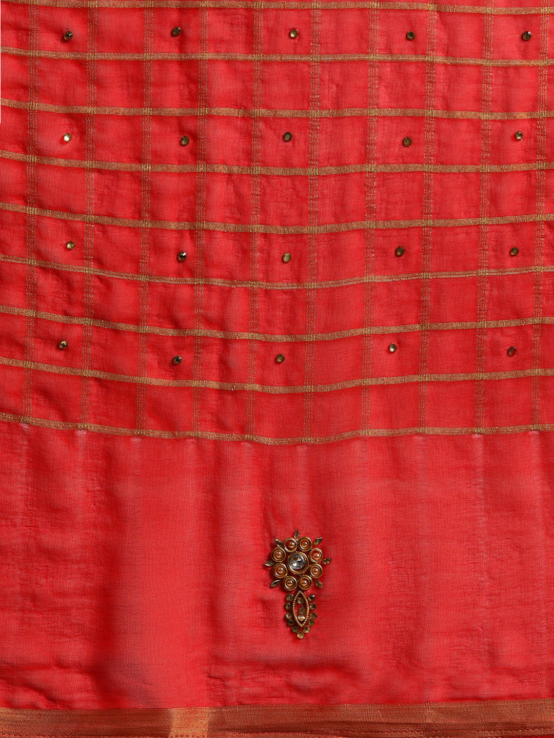 Red Gharchola Georgette Saree - UHPB8369