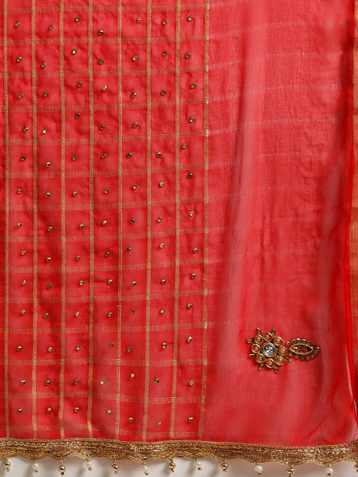 Red Gharchola Georgette Saree - UHPB8369