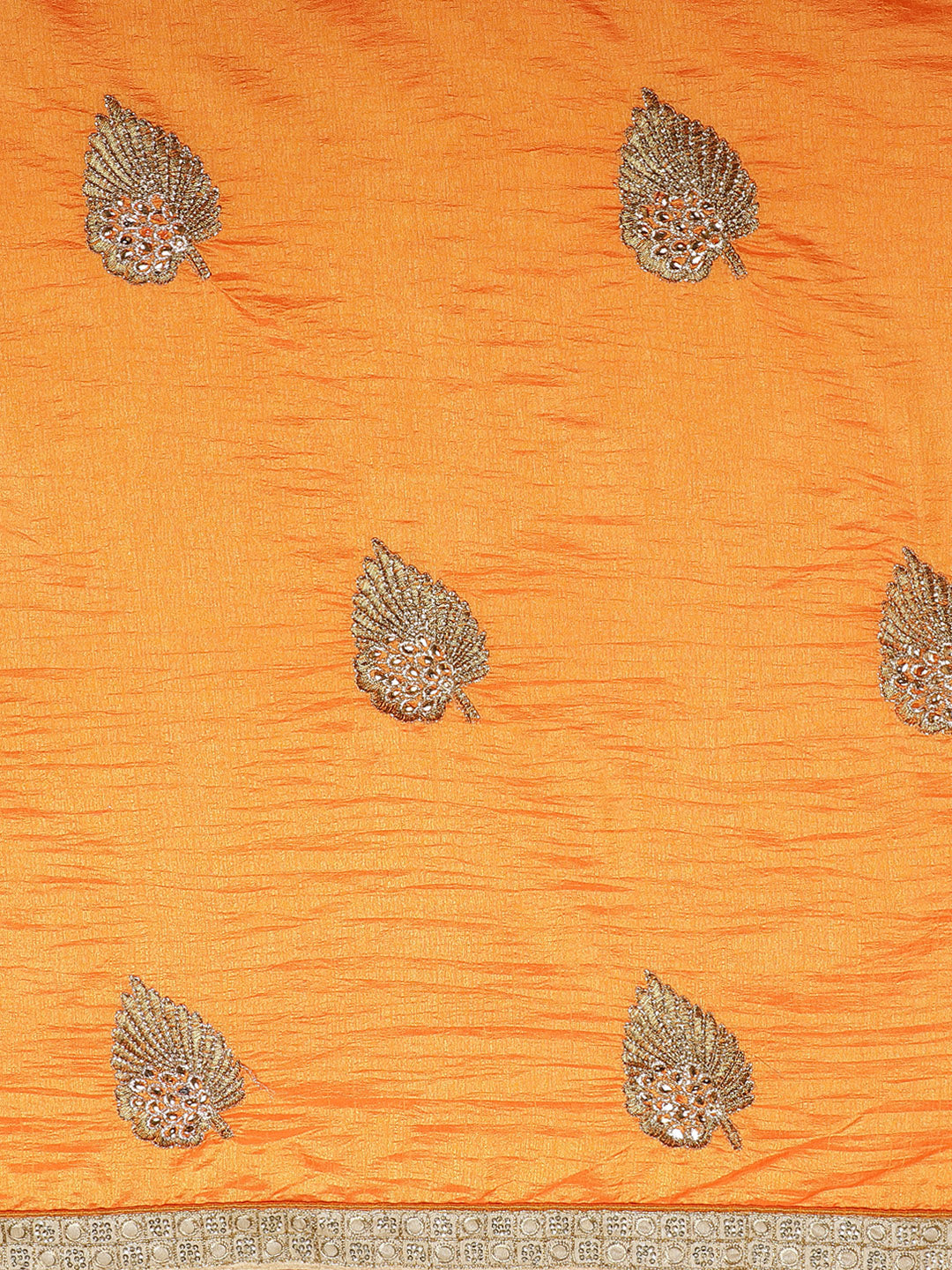 Satin Silk Saree with Zari Embroidery