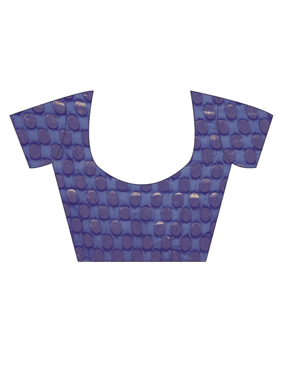 Blue Chiffon Woven Design Embellished Saree