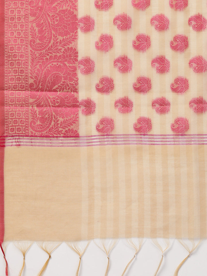 Angrakha Kurta Set with Banarasi Handloom dupatta