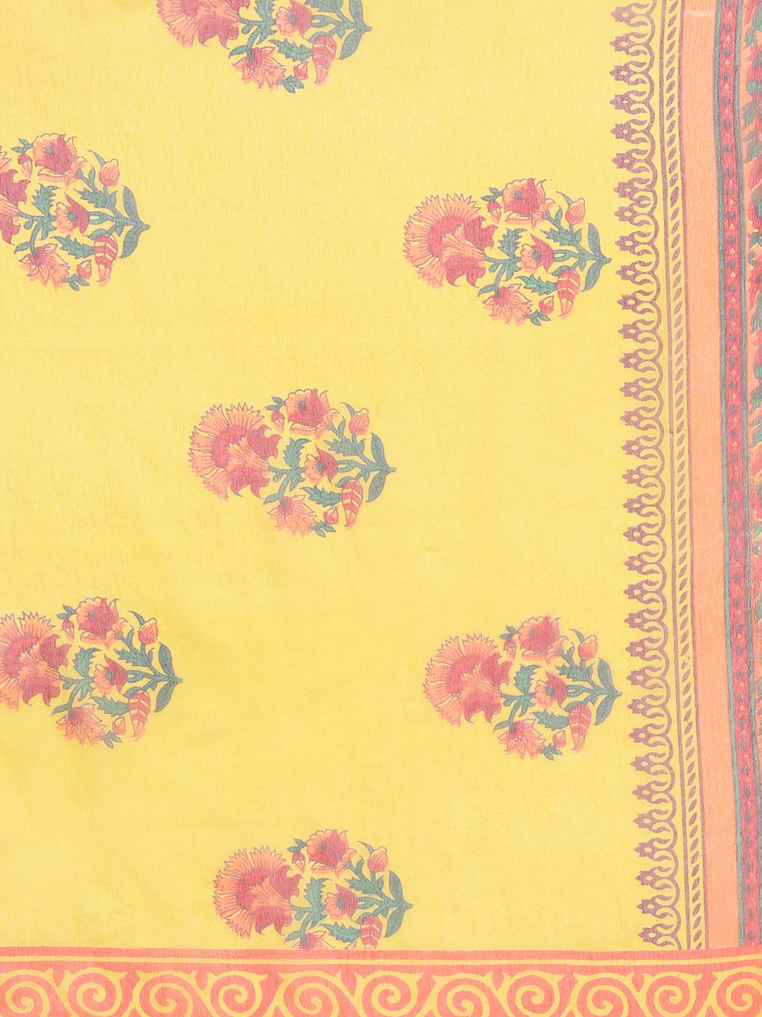 Summer Chiffon Leheriya Saree with Beautiful Floral Pattern