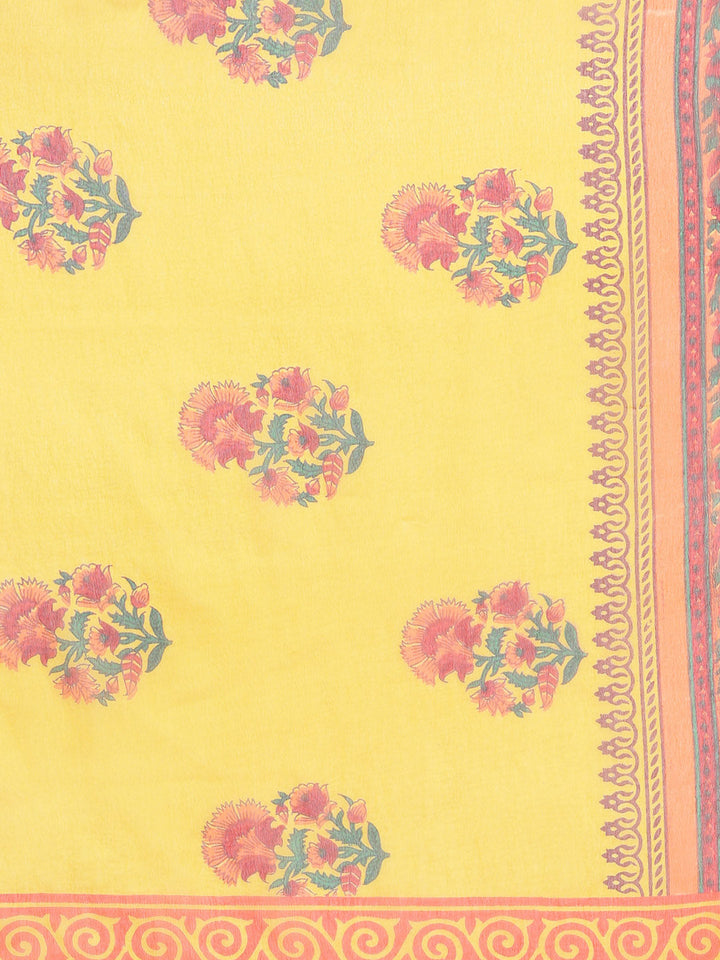 Summer Chiffon Leheriya Saree with Beautiful Floral Pattern