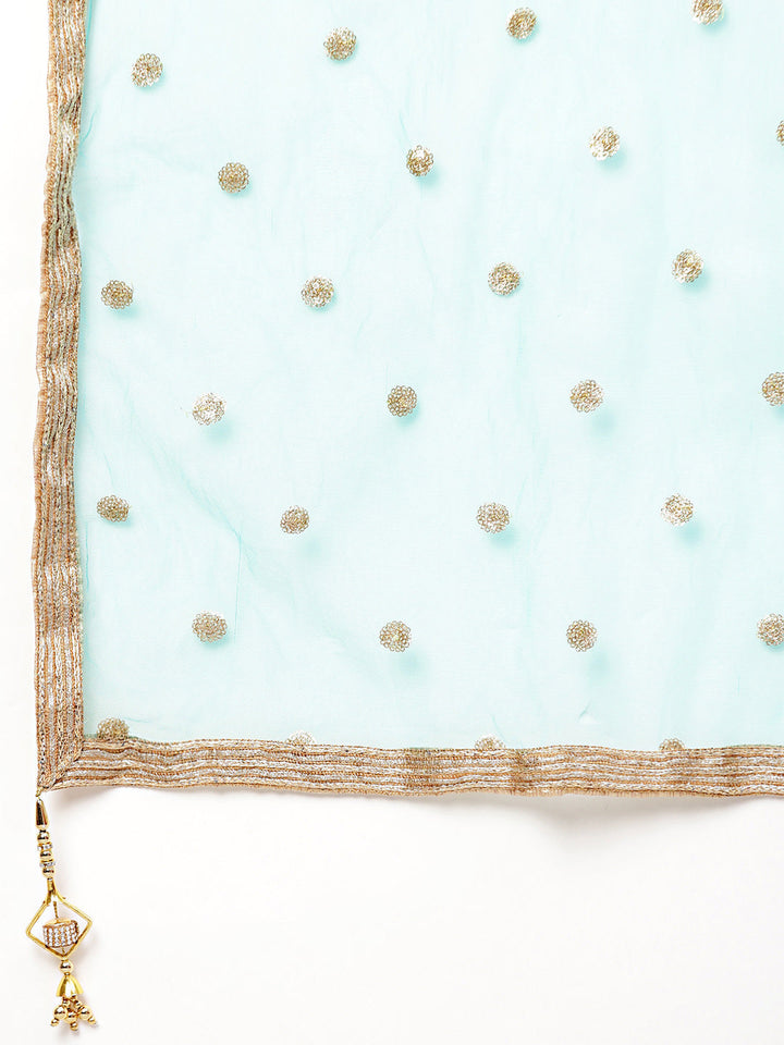 Banarasi Silk Crop Top Lehenga with Kundan Work