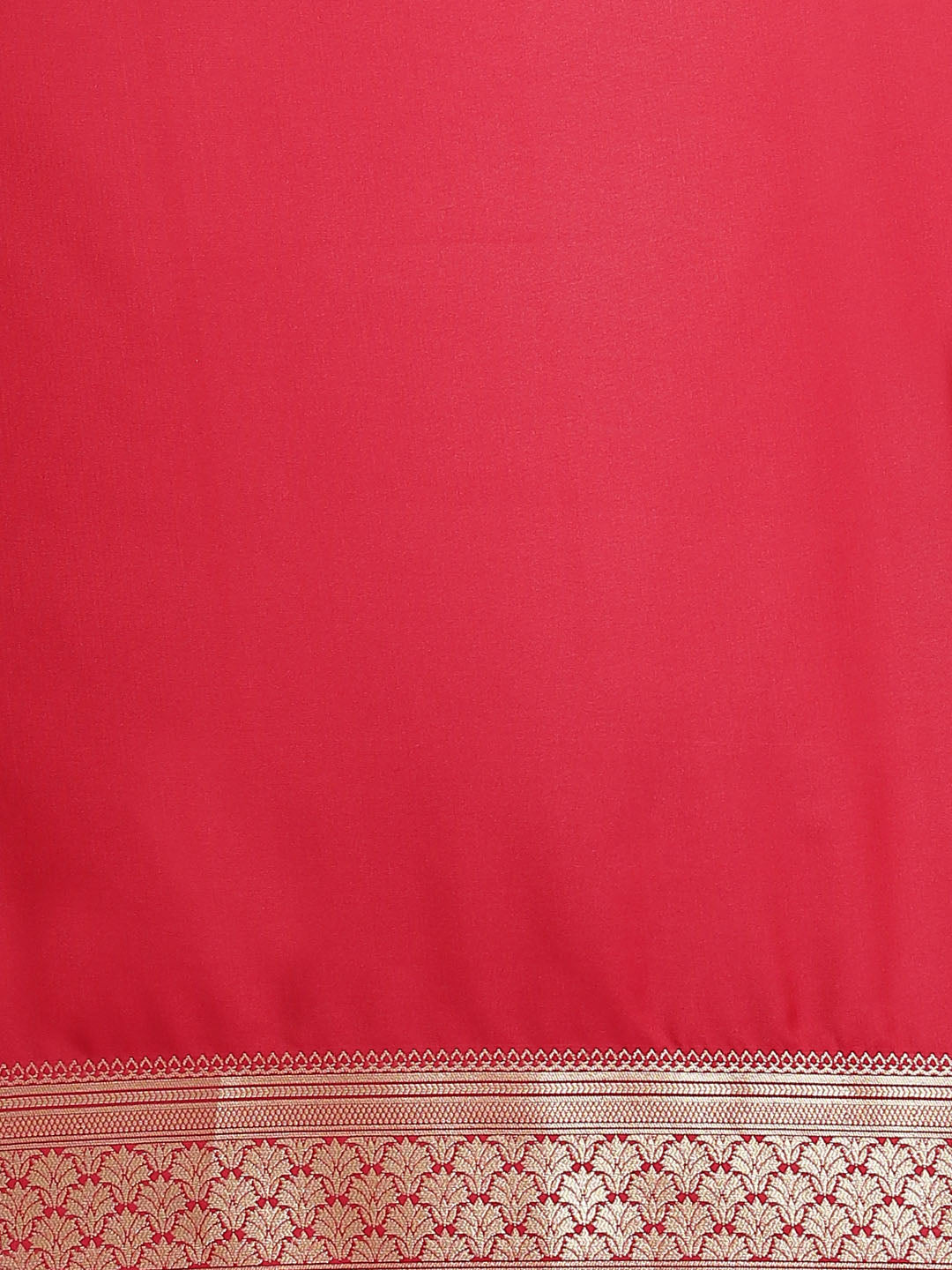 Banarasi Handloom Saree with Gold Zari Oxidised Floral Weaving and Heavy Rich Pallu