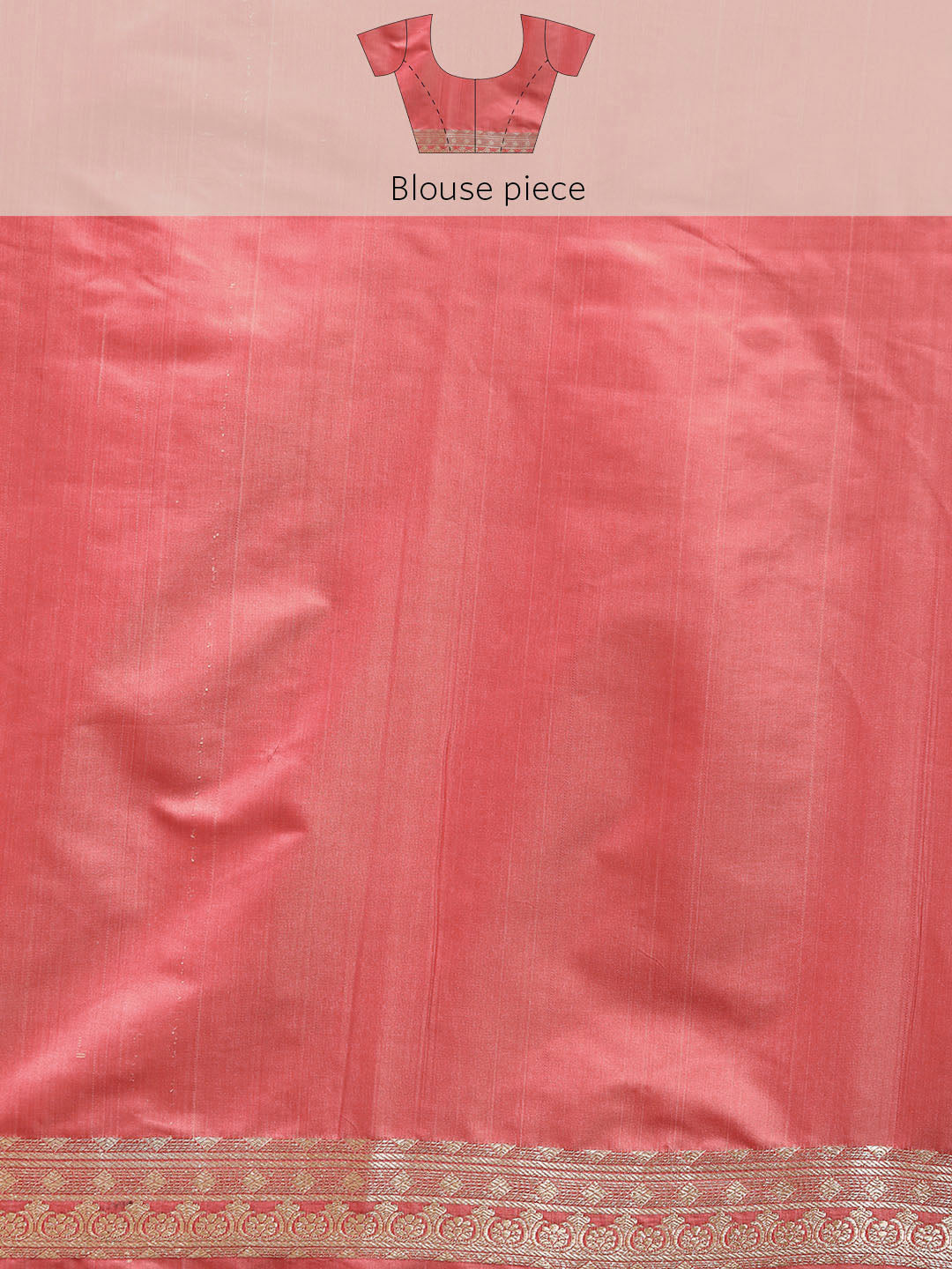 Pastel Pink Gharchola Check Gold Zari Banarasi Traditional Silk Saree