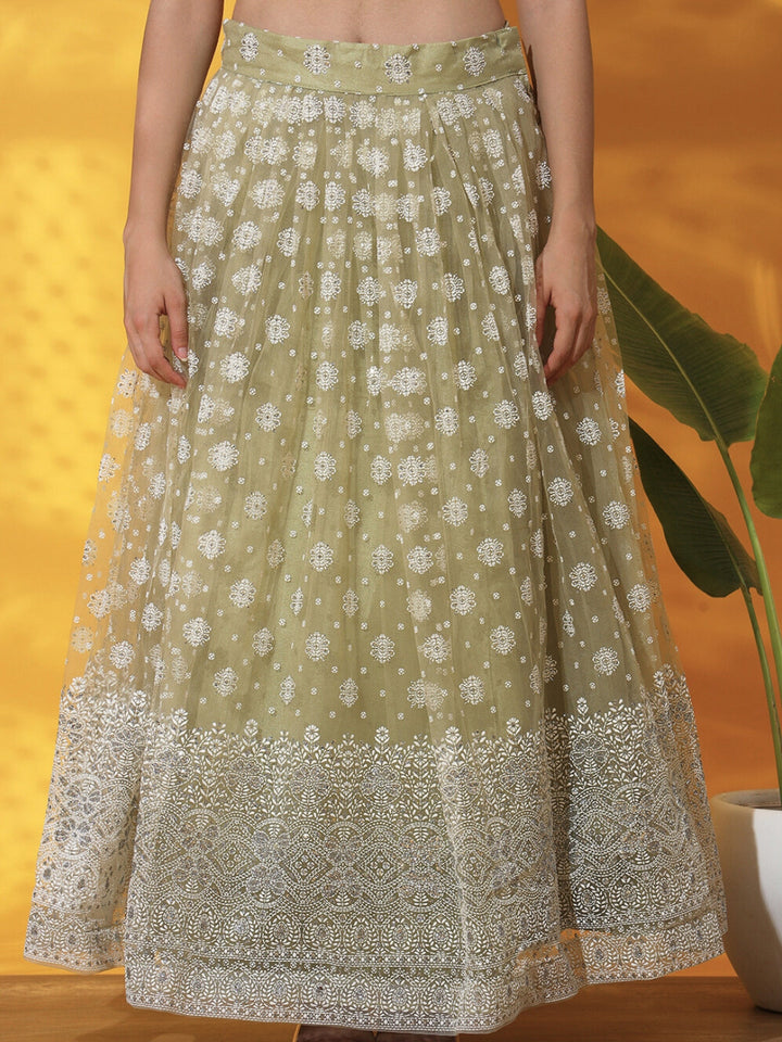 Pastel Tassled Peplum Kurta Gharara Set with Chikankari Embroidery