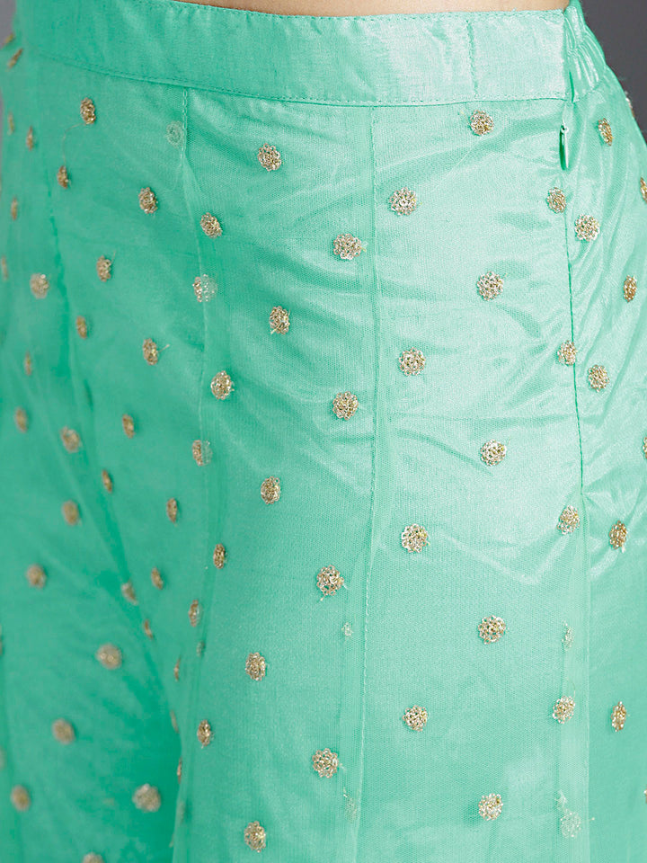 Resham Chikankari Embroidered Sharara Kurta