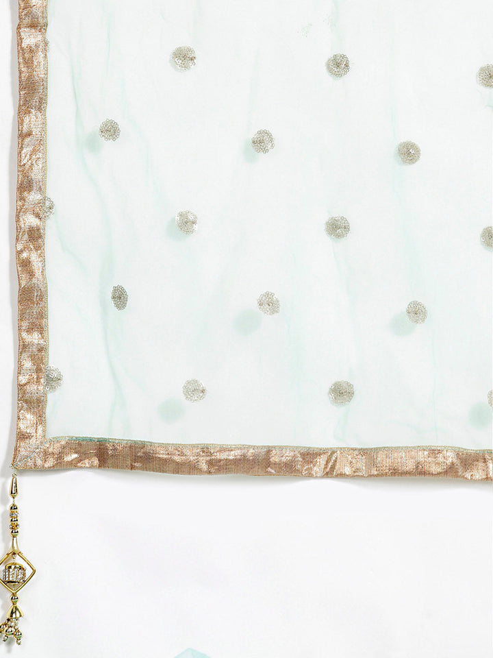 Resham Chikankari Embroidered Sharara Kurta