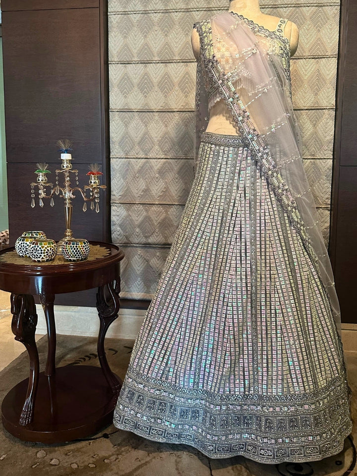 Enchanted Silver Sparkle Lehenga