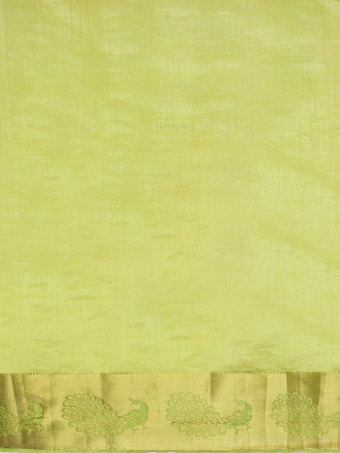 Dupion Silk saree with Peacock Motif Border