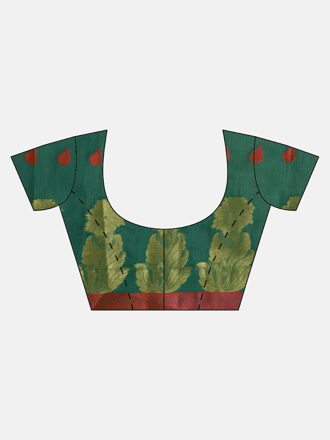 Floral Chanderi Silk Saree with Zari Resham Weaving