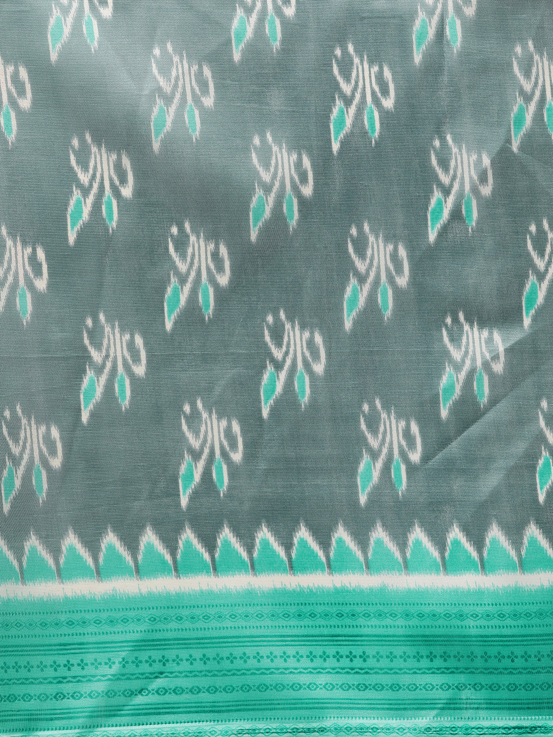 Bhagalpuri Ikat Print Saree