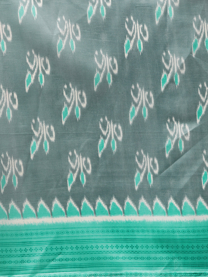 Bhagalpuri Ikat Print Saree