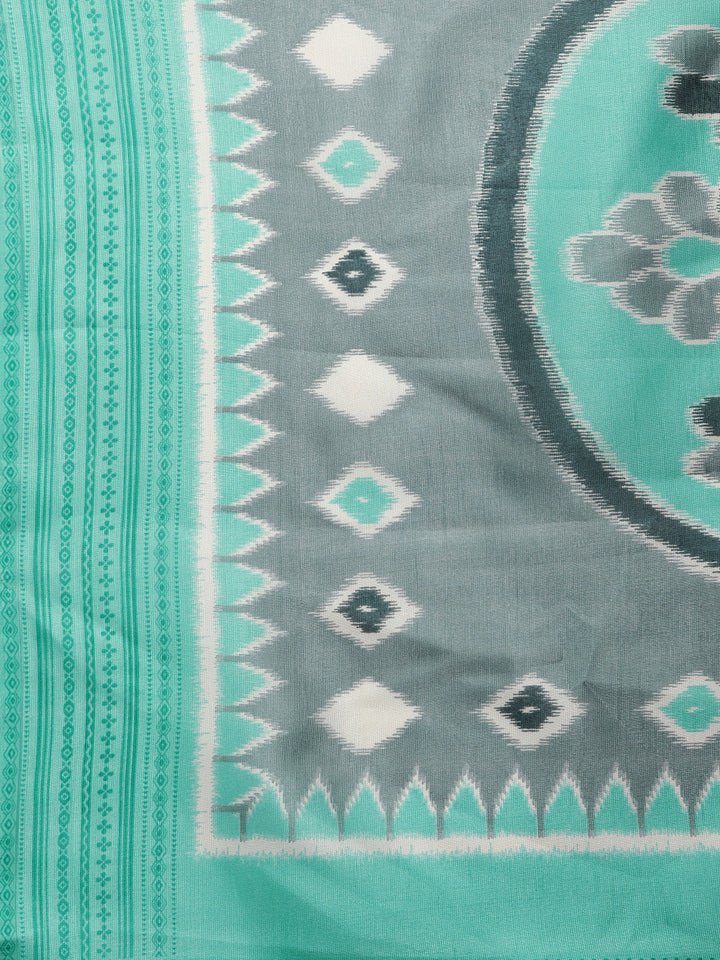 Bhagalpuri Ikat Print Saree