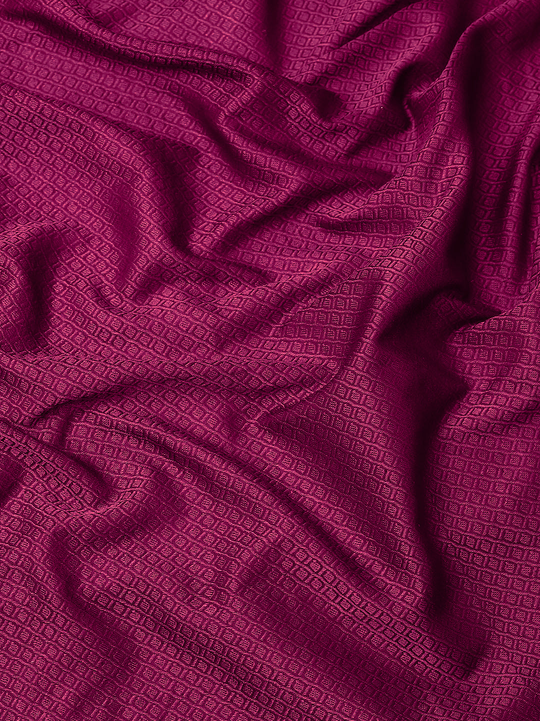 Purple Resham Woven Brocade Saree with Contrast Border