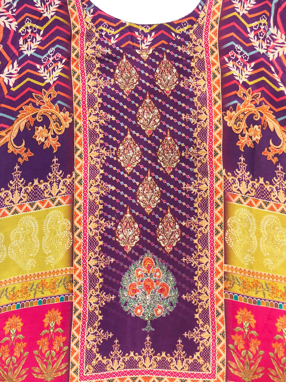 Chhaba 555 Printed Embellished Kurta Sharara Set with Sequinned Dupatta & Royal Digital Print