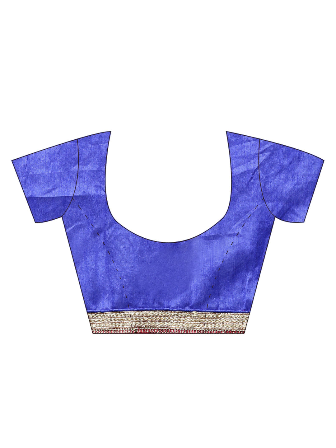 Chanderi Cotton Silk saree with Floral Print and Resham Embroidery