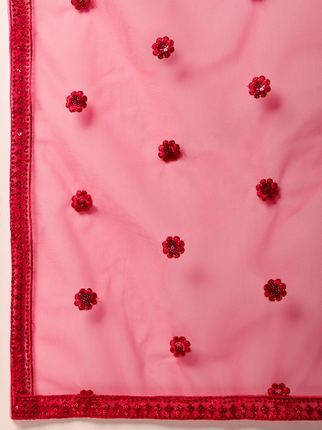 Chhabra 555 All over Sequin Embroidery Lehenga Set with Tassled Choli & Embellished Dupatta