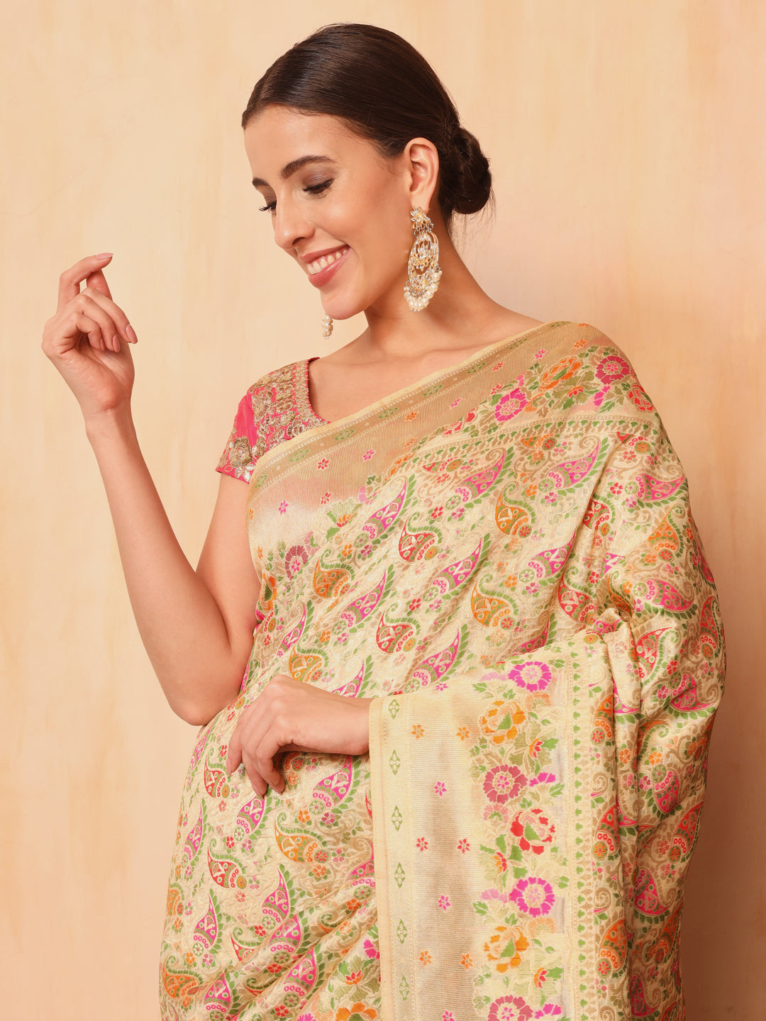 Khinkhwab Banarasi Brocade Handwoven Traditional Saree