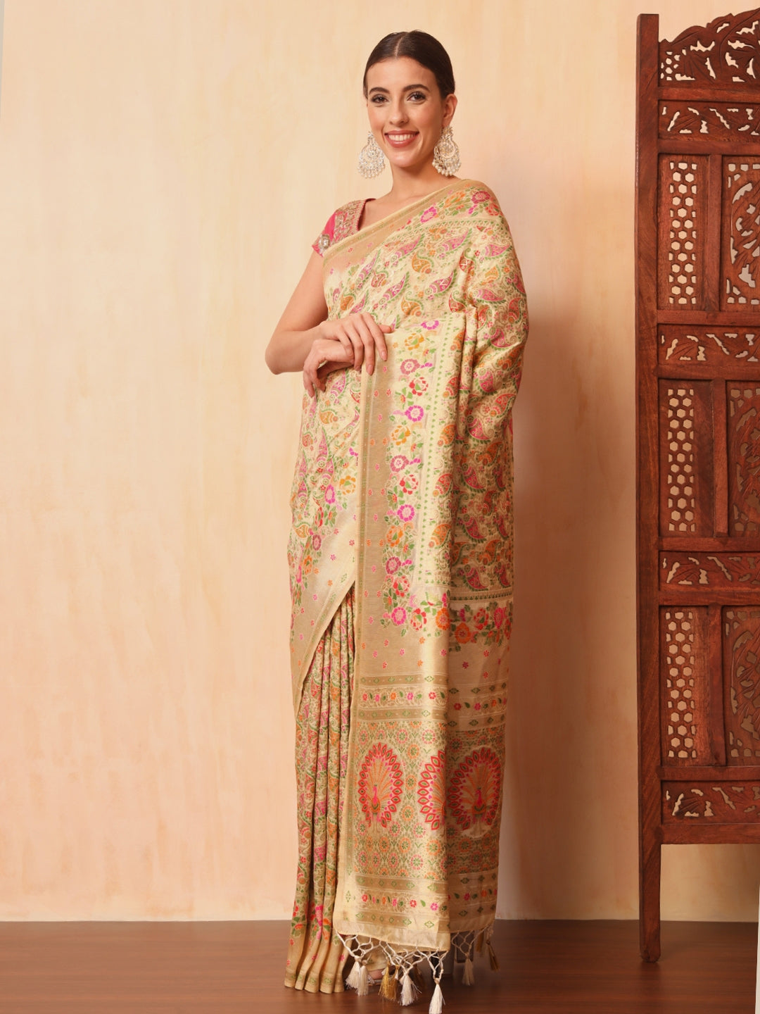 Khinkhwab Banarasi Brocade Handwoven Traditional Saree