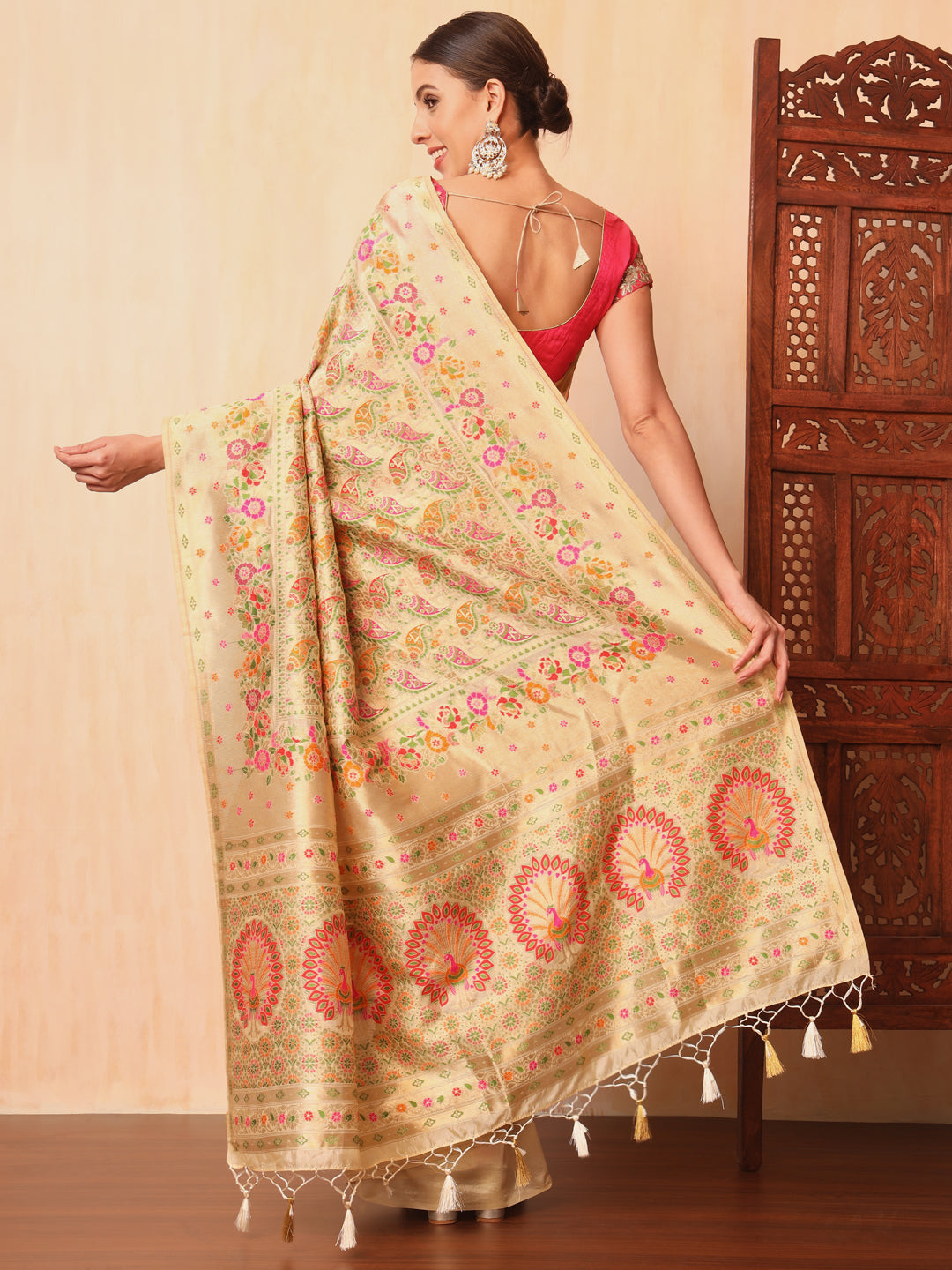 Khinkhwab Banarasi Brocade Handwoven Traditional Saree