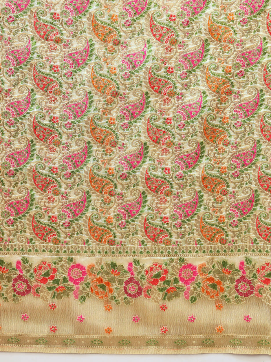Khinkhwab Banarasi Brocade Handwoven Traditional Saree