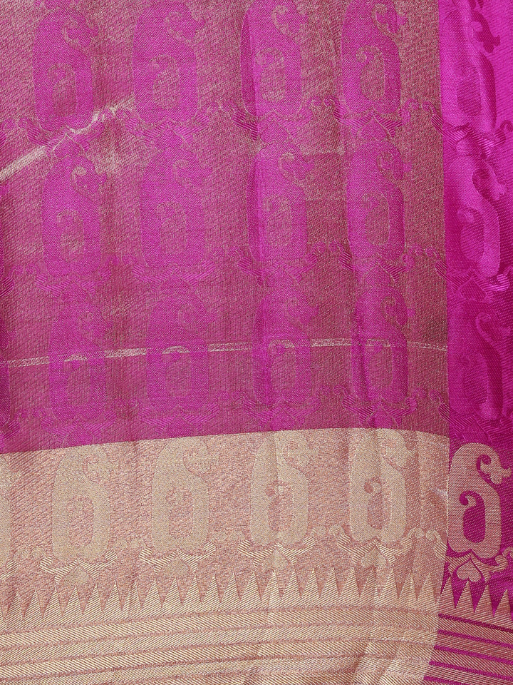Green & Purple Banarasi Silk Traditional Saree