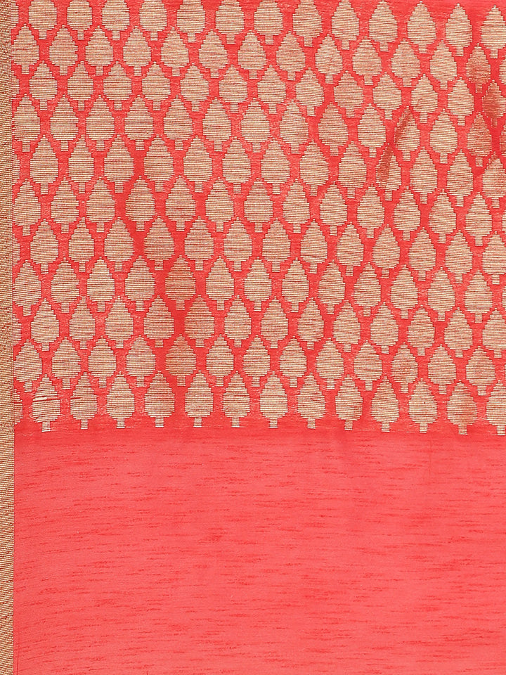 Banarasi Heritage Jute Silk Saree with Striking Gold and Silver Floral Woven Motifs
