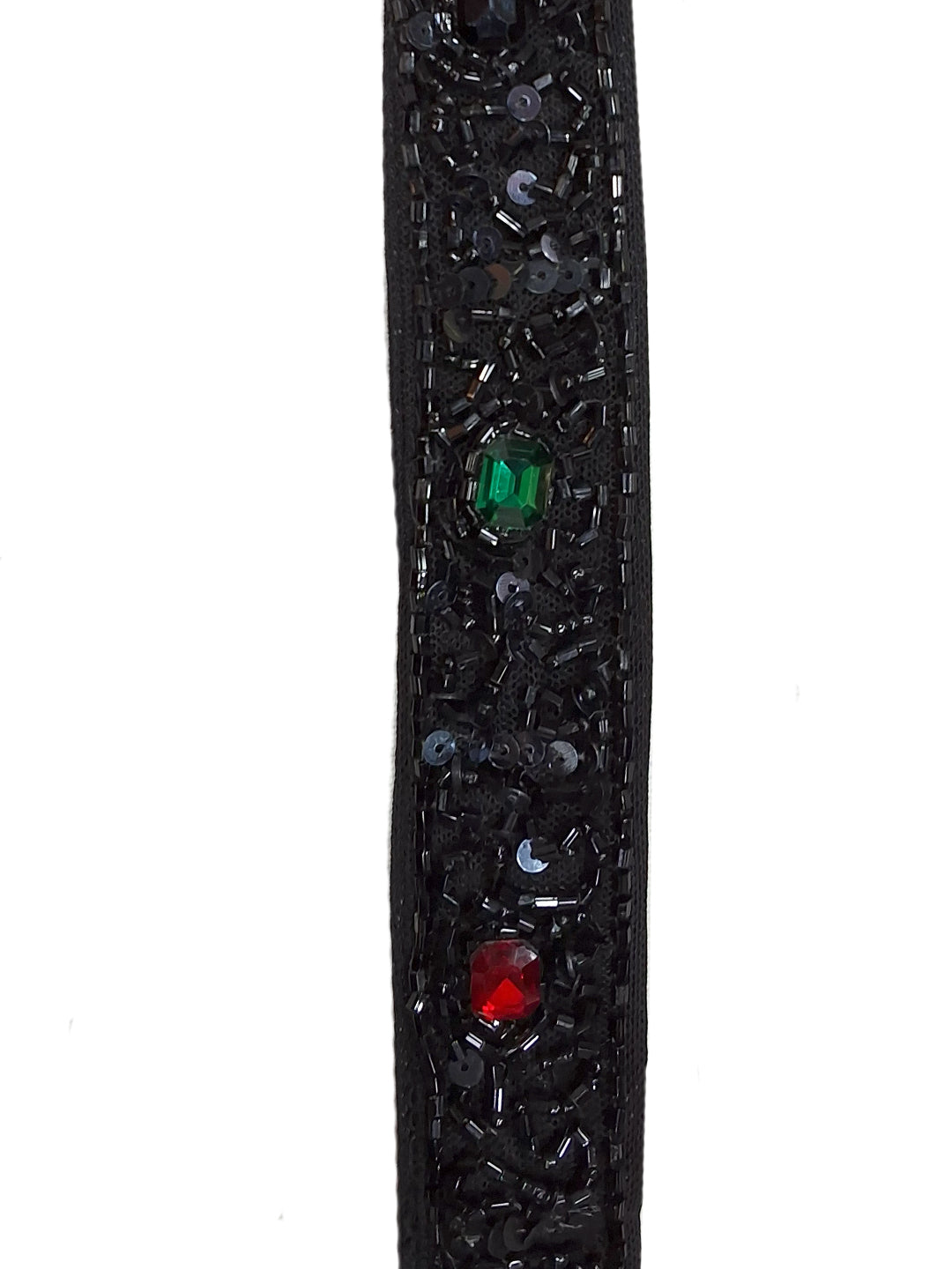 Black Pre-Draped Ready to Wear Saree with Embellished Blouse With Belt