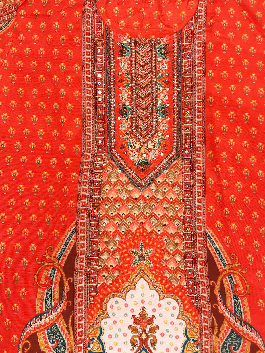 Chhaba 555 Printed Embellished Kurta Sharara Set with Sequinned Dupatta & Royal Digital Print