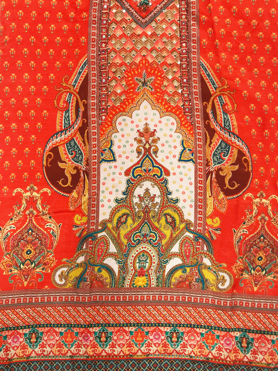 Chhaba 555 Printed Embellished Kurta Sharara Set with Sequinned Dupatta & Royal Digital Print