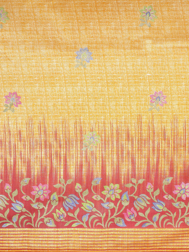 Bhagalpuri Silk Ombre Printed Saree