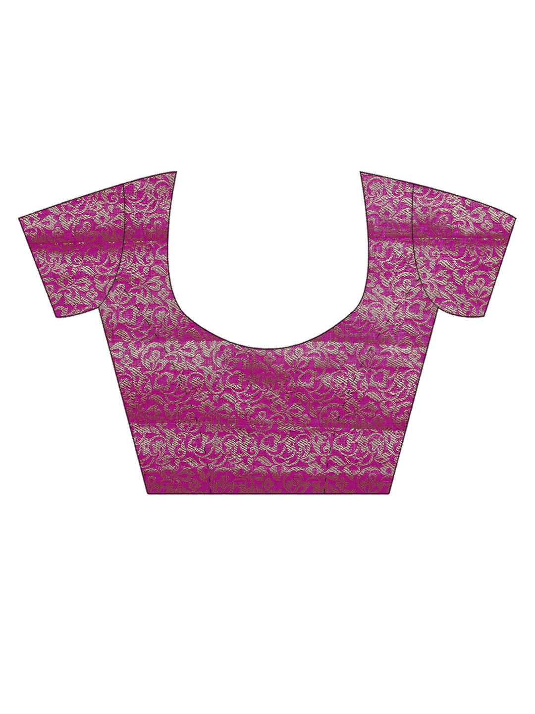 Pink Colored Chiffon Batik Print  Designer Saree.