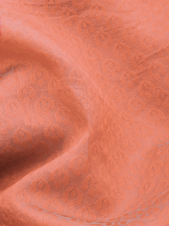 Resham Self Woven Traditional Silk Saree with Gold Zari Geometrical Border