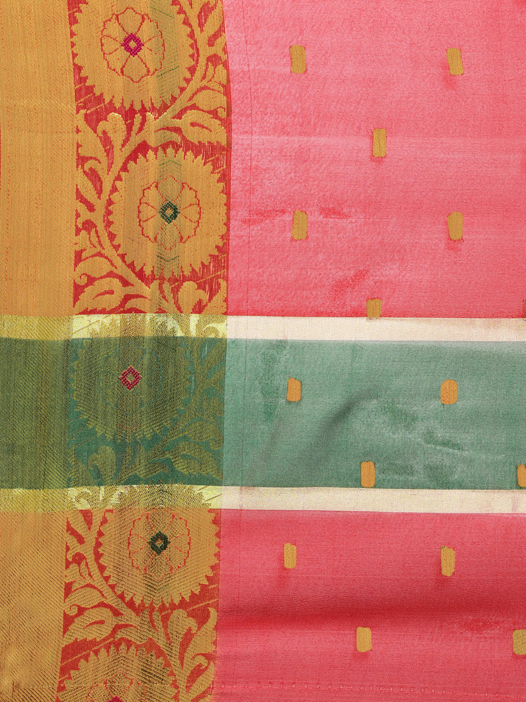 Banarasi Handloom Silk Saree Woven with Resham and Zari Weaving