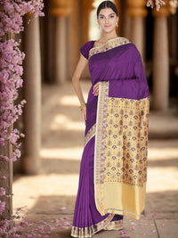 Handloom Banarasi Silk Saree with Resham Meenakari Weaving