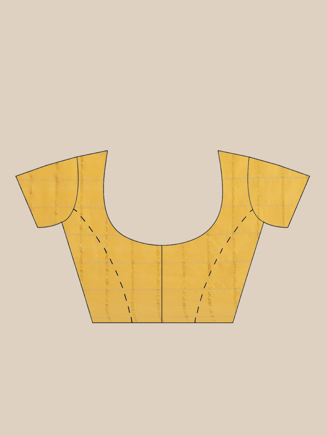 Mustard Gharchola Saree With Embellished Kundan Work Border & Red Embroidered Blouse
