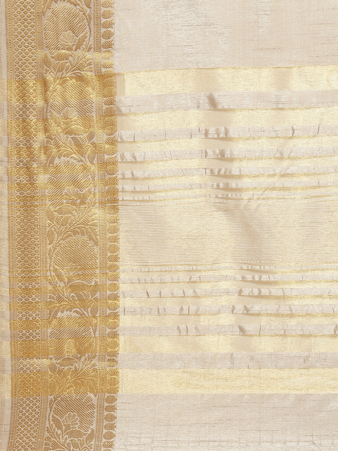 Pastel Handloom Raw Silk Saree with Intricate Zari Woven Border