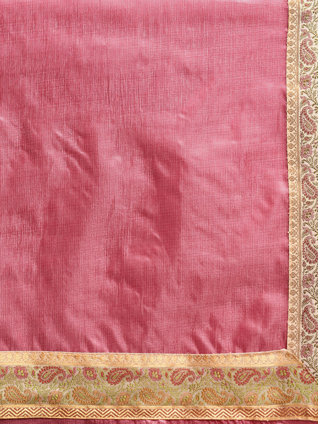 Tussar Silk Banarasi Saree with Meenakari Pattern Border