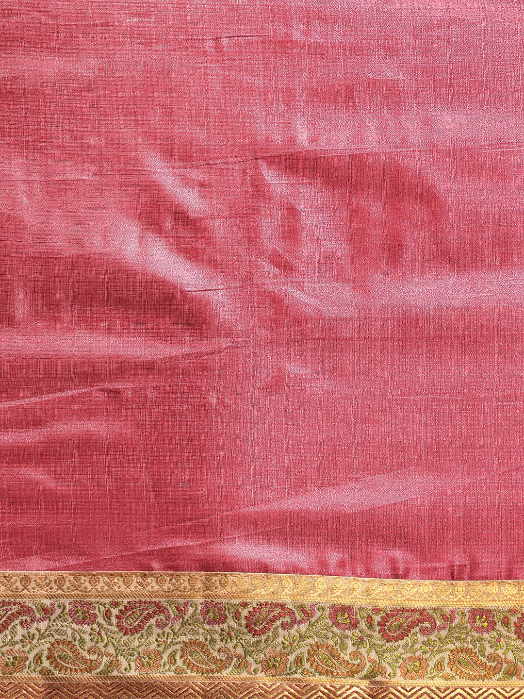 Tussar Silk Banarasi Saree with Meenakari Pattern Border