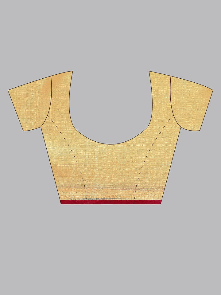 Lemon yellow Tussar Silk Saree with Resham Embroidery