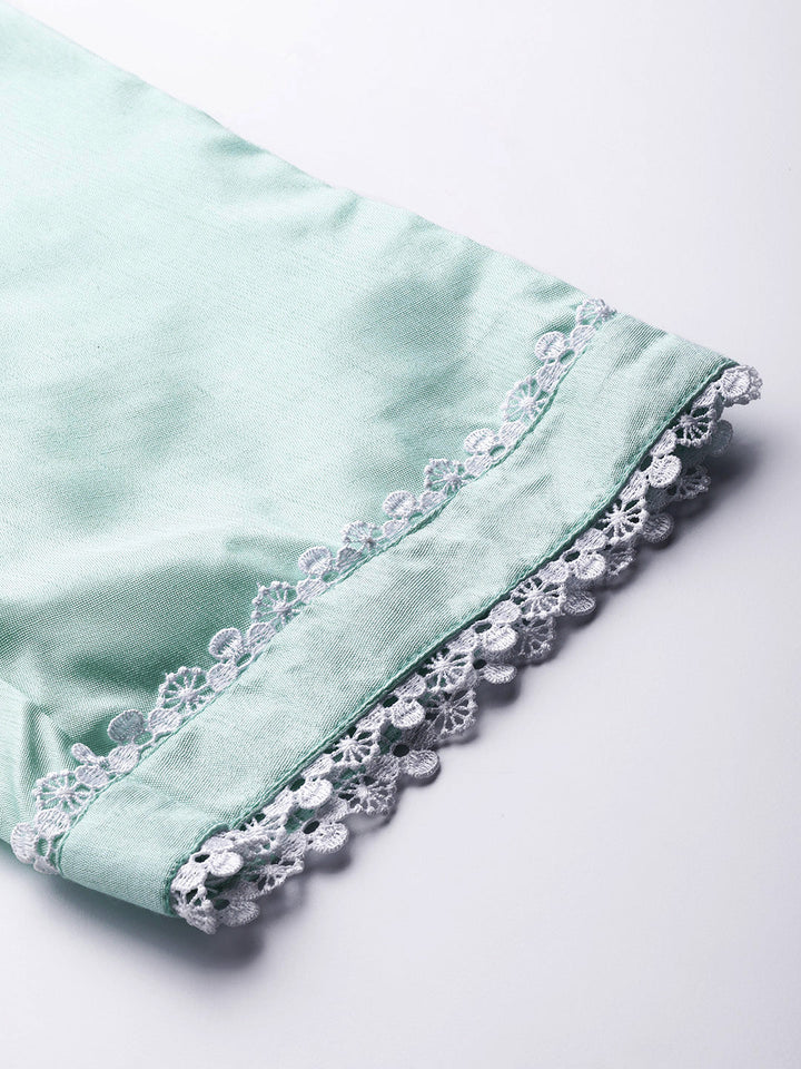 Chikankari Schiffli Embroidery Sharara Suit Dupatta Set