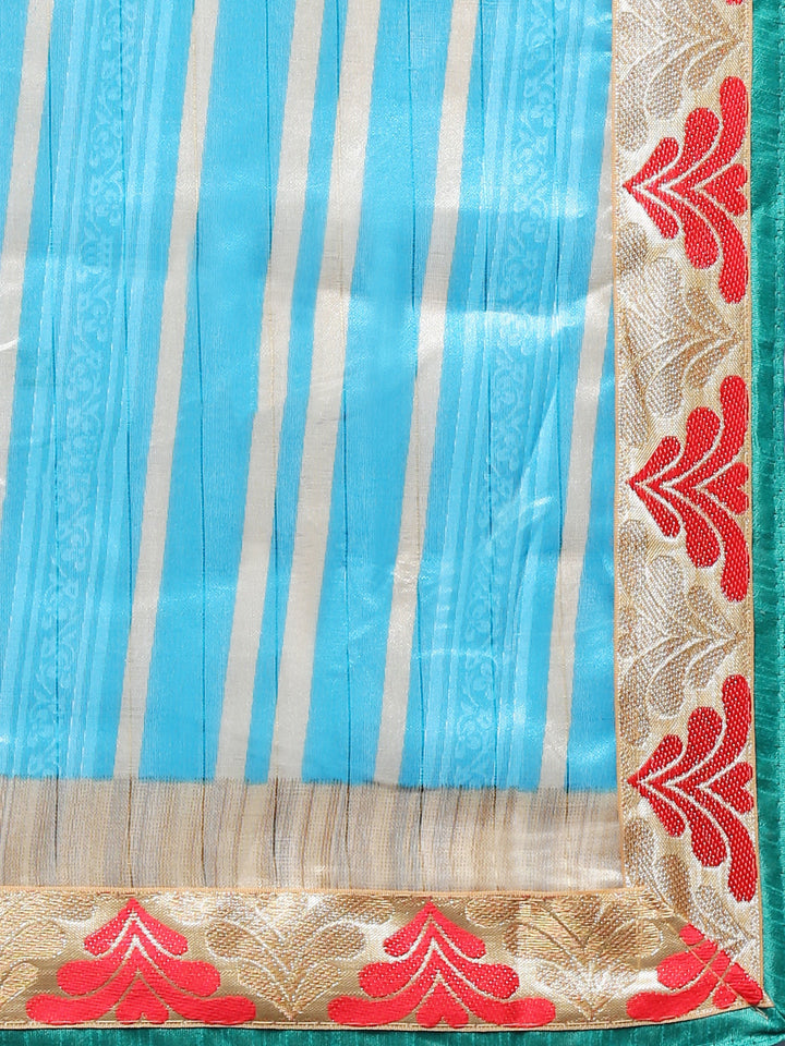 Ombre Grey-scale Floral Print Bhagalpuri Silk Saree