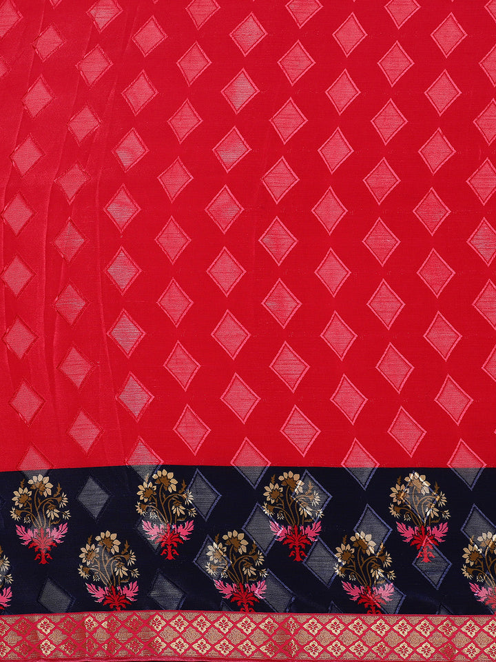 Crepe Printed Saree with Floral Digital print